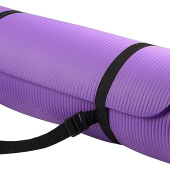 1/2-Inch Extra Thick High Density Anti-Tear Exercise Yoga Mat with Carrying Strap