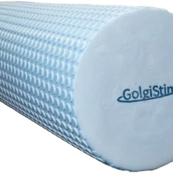 11.8 Inch Medium Density Foam Massage Roller - Light Blue Trigger Point Massage Roller for Deep Tissue Excercise, Massage and Recovery by GolgiStim