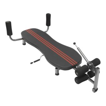 Adjustable Back Stretch Machine Lying Flat Inversion Traction Table Back Stretch Decompression Bench Portable Spine Stretcher Bed for Home Lower Back Pain Relief Fitness...