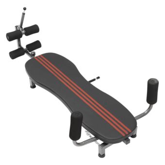 Adjustable Back Stretch Machine, Lying Flat Inversion Traction Table, Back Stretch Decompression Bench, Inversion Traction Table for Relieving Hunchback, 331 Lbs Capacity