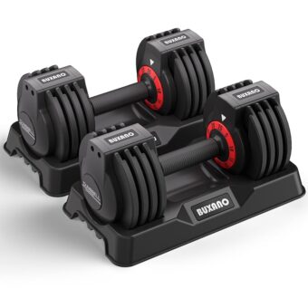 Adjustable Dumbbell 25LB 5 in 1 Single Dumbbell for Men and Women Options with Anti-Slip Metal Handle Adjust Weight Suitable for Full Body Workout Fitness