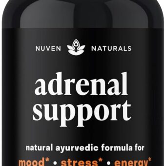 Adrenal Support — Natural Adrenal Fatigue Supplements, Cortisol Manager with Ashwagandha Extract, Rhodiola Rosea, Holy Basil, Adaptogenic Herbs for Adrenals, Stress Support &...