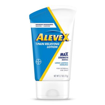 AleveX Pain Relieving Lotion, Powerful & Long Lasting for Targeted Joint & Muscle Pain Relief, 2.7 oz Tube