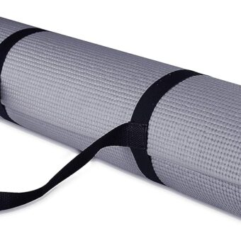 All Purpose 1/4-Inch High Density Anti-Tear Exercise Yoga Mat with Carrying Strap with Optional Yoga Blocks, Multiple Colors