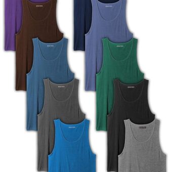 Andrew Scott Men's A Shirt Tanks | Cotton Tank Top Athletic Undershirts | Multi Packs & Colors
