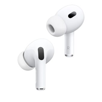 Apple AirPods Pro 2 Wireless Earbuds, Active Noise Cancellation, Hearing Aid Feature, Bluetooth Headphones, Transparency, Personalized Spatial Audio, High-Fidelity Sound, H2...