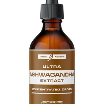 Ashwagandha Liquid Drops - Ashwagandha Supplements with Rhodiola Rosea Tincture - Organic Ashwagandha Root Extract for Mood and Energy - Supplement for Men & Women