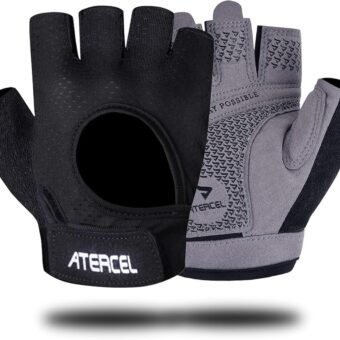 ATERCEL Weight Lifting Gloves Full Palm Protection, Workout Gloves for Gym, Cycling, Exercise, Breathable, Super Lightweight for Mens and Women