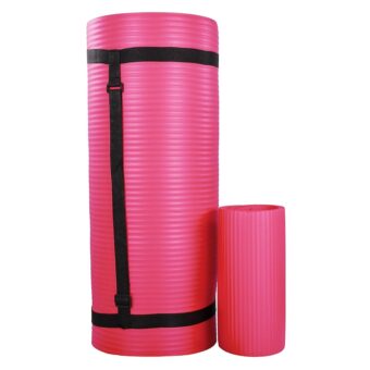 BalanceFrom Exercise Yoga Mat for Home Workout, 1” Thick, Optional Blocks & Knee Pad