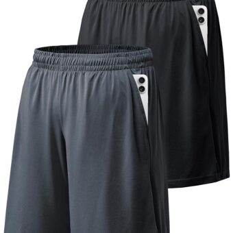 BALENNZ Athletic Shorts for Men with Pockets and Elastic Waistband Quick Dry Activewear