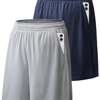 BALENNZ Athletic Shorts for Men with Pockets and Elastic Waistband Quick Dry Activewear