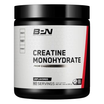 BARE PERFORMANCE NUTRITION, BPN Pure Creatine Monohydrate Powder by Creapure, 5g of Creatine per Serving, Supports Muscle Growth, Unflavored Creatine Powder, 60 Servings