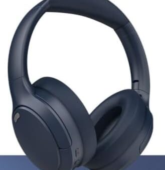 Bluetooth Headphones, Wireless Over Ear Headphones with HiFi Stereo Microphone, Foldable Lightweight On Ear 5.4 Headphones with Deep Bass for Cellphone/Travel/Office/Home (Dark...