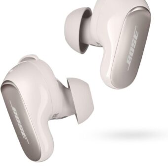 Bose QuietComfort Ultra Wireless Earbuds, Noise Cancelling Earbuds, Bluetooth Earbuds with Spatial Audio and World-Class Noise Cancellation, White Smoke