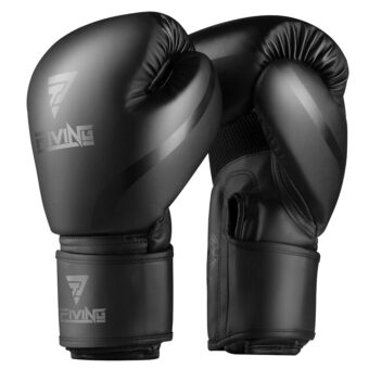Boxing Gloves Men & Women, Pro Training Sparring, PU Leather MMA Kickboxing, Adult Heavy Punching Bag Gloves Mitts Focus Pad Workout, Ventilated Palm, 8 10 12 oz