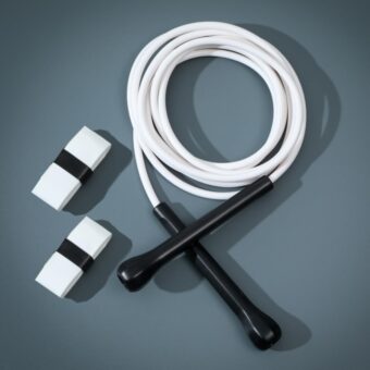 Boxing Jump Rope - Tangle-Free, 16% Heavier than Regular PVC Ropes, Adjustable Length, Hand-Wrapped Anti-Slip Grip Band Included - Ideal Skipping Rope for Boxing Training