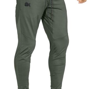 BROKIG Mens Lightweight Gym Jogger Pants,Men's Workout Sweatpants with Zip Pocket