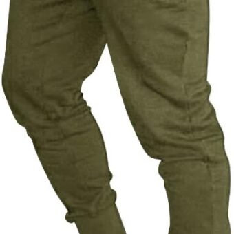 BUXKR Men's Slim Joggers Workout Pants for Gym Running and Bodybuilding Athletic Bottom Sweatpants with Deep Pockets