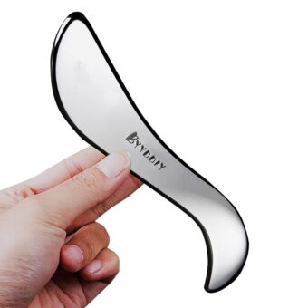 BYYDDIY Stainless Steel Gua Sha Muscle Scraper Tool,Scar Tissue Tool,Physical Therapy Tools,Muscle Scraping Tool,Guasha Massage Scraper,IASTM Tools,Skin Scraping Tool,Soft...