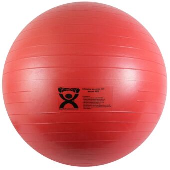 CanDo Inflatable Exercise Ball - Red 42", Durable Extra Thick Non-Slip Stability Ball for Core Workouts, Yoga, Pilates, Active Seating, Physical Therapy, Pregnancy, Home Gym,...