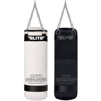 Canvas Punching Bags MMA Muay Thai Kickboxing Training Boxing Punching Bag with Chains - UNFILLED