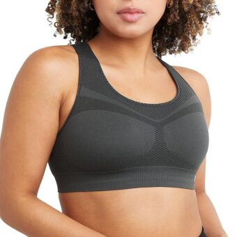 Champion Women's Sports Bra, Infinity Racerback, Moderate Support, Seamless Sports Bra for Women