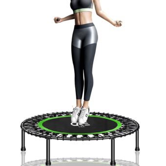 CKE Rebounders 40 Inch Mini Trampoline for Adults Kids,Mini Fitness Trampoline with Safety Anti-Skid Pads Stable Exercise Trampoline for Kids Men Women Indoor Outdoor Workout...