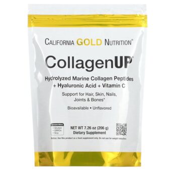 Collagen Peptides Powder with Hyaluronic Acid, Support for Healthy Hair, Skin, Nails, Joints and Bones, Non-GMO, Gluten and Dairy Free, Unflavored, 7.26 oz, Fish Sourced