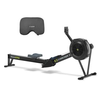 Concept2 RowErg Model D Indoor Rowing Machine - PM5 Monitor, Device Holder, Adjustable Air Resistance, Easy Storage with FitXion Seat Cushion