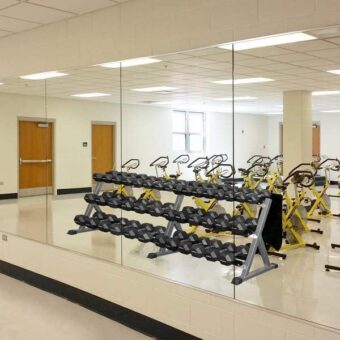 CrossROBBIN Wall Mounted Activity Mirrors for Home Gym and Commercial Use (1, 48"x32")