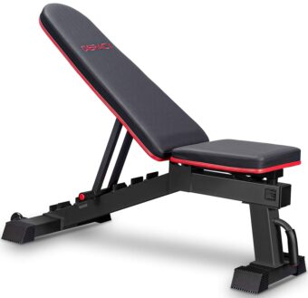 DERACY Adjustable Weight Bench for Full Body Workout, Incline and Decline Weight Bench for Indoor Workout, Home Gym