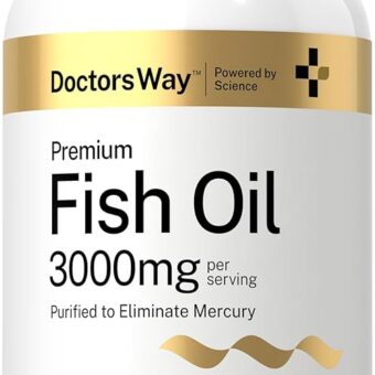Doctor's Way Fish Oil 3000mg | 150 Softgels | Omega 3 Supplement | EPA and DHA Pills | Non-GMO, Gluten Free