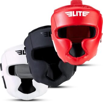 Elite Sports Best Boxing Headgear, Training Sparring Safety Head Guard for MMA, Kickboxing Trainees, Muay Thai, and Boxing for Adult Men