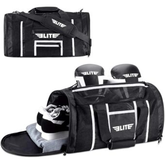 Elite Sports Boxing Gym Duffle Bag for MMA, BJJ, Jiu Jitsu gear,Duffel Athletic Gym Boxing Bag