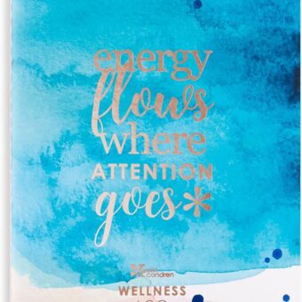 Erin Condren Designer Petite Planner - Wellness Log/Wellness Planner Achieve Health goals, Track Fitness, Sleep, Nutrition, Water Intake, Habits and More, 5.7"x8.25"