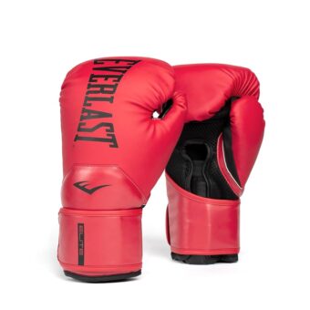 Everlast Elite 2 Boxing Gloves, Pro Training Gloves for Men and Women, Secure Fit Hook and Loop Closure & Ventilation, Heavy Bag & Speedbag Training.