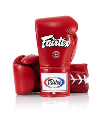 Fairtex BGL6 Handmade Leather Gloves| Optimal fist Closure with a Locked-Thumb Design| Premium Leather |Triple-Layered Foam |Lace-up Closure. Ideal for Boxing, MMA, and Kickboxing.