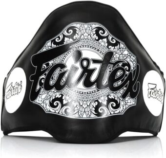 Fairtex BPV2 Light-Weight Belly Pad Muay Thai | Premium Leather Gear |Maximum Safety | Lightweight Design, Adjustable Straps, Reinforced Plastic Inside |Trainer-Friendly with...