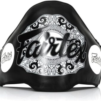 Fairtex BPV2 Light-Weight Belly Pad Muay Thai | Premium Leather Gear |Maximum Safety | Lightweight Design, Adjustable Straps, Reinforced Plastic Inside |Trainer-Friendly with...