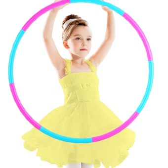 Fitness Exercise Hoops for Kids, Detachable Adjustable Weight Size Plastic Colorful Hoops Toy