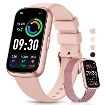 Fitness Tracker- Smart Watches for Women Men with 24/7 Heart Rate Monitor Blood Oxygen Sleep Tracker, Waterproof Fitness Watch, Activity Smartwatch for Android iPhone, Calorie...