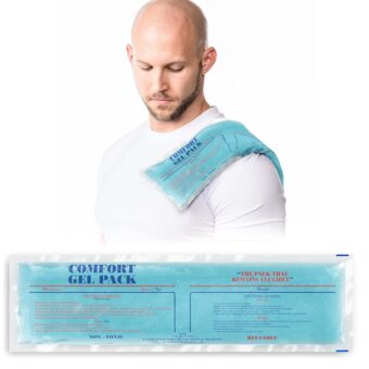 Flexible Reusable Gel Pack 5"x18" - Flexible Gel Packs for Neck, Wrist, Arm, Back and Shoulder Pain Relief - Versatile Hot or Cold Gel Packs for Injuries, Sore Muscles or...