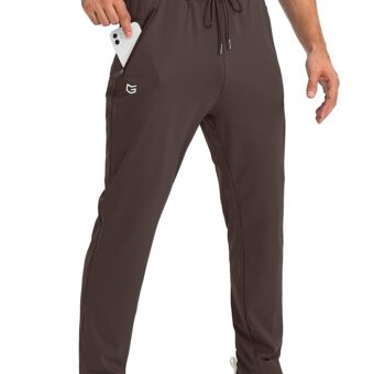 G Gradual Men's Sweatpants with Zipper Pockets Tapered Joggers for Men Athletic Pants for Workout, Jogging, Running