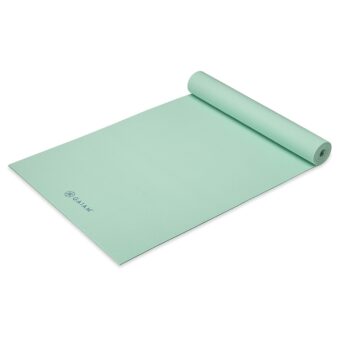 Gaiam Yoga Mat - Premium 5mm Solid Thick Non Slip Exercise & Fitness Mat for All Types of Yoga, Pilates & Floor Workouts (68" x 24" x 5mm)