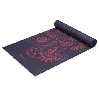 Gaiam Yoga Mat - Premium 6mm Print Extra Thick Non Slip Exercise & Fitness Mat for All Types of Yoga, Pilates & Floor Workouts (68"L x 24"W x 6mm Thick)