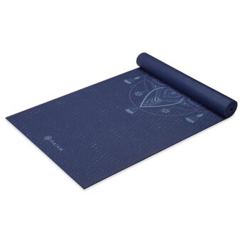 Gaiam Yoga Mat - Premium 6mm Print Extra Thick Non Slip Exercise & Fitness Mat for All Types of Yoga, Pilates & Floor Workouts (68"L x 24"W x 6mm Thick)