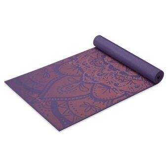 Gaiam Yoga Mat - Premium 6mm Print Extra Thick Non Slip Exercise & Fitness Mat for All Types of Yoga, Pilates & Floor Workouts (68"L x 24"W x 6mm Thick)