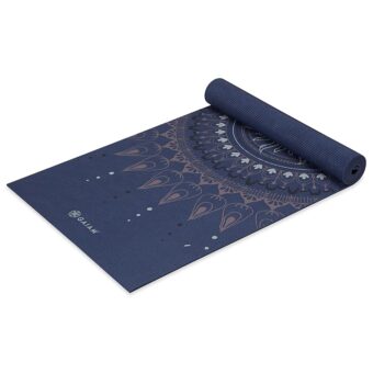 Gaiam Yoga Mat - Premium 6mm Print Extra Thick Non Slip Exercise & Fitness Mat for All Types of Yoga, Pilates & Floor Workouts (68"L x 24"W x 6mm Thick)