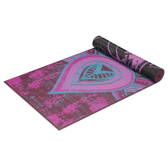 Gaiam Yoga Mat - Premium 6mm Print Reversible Extra Thick Non Slip Exercise & Fitness Mat for All Types of Yoga, Pilates & Floor Workouts (68" x 24" x 6mm Thick)