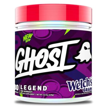 GHOST Legend V4 Pre-Workout Powder, Welch's Grape - 30 Servings – Pre-Workout for Men & Women with Choline, L-Citrulline, & Beta Alanine for Energy & Focus